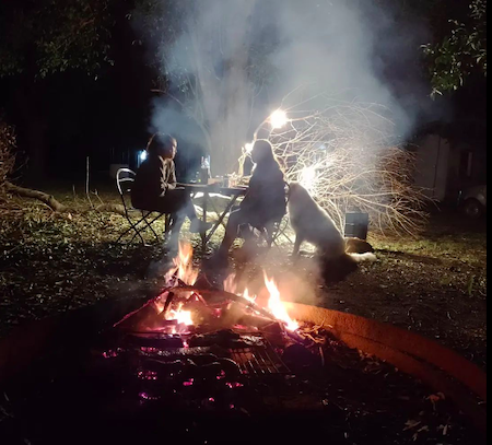 Asado de noche